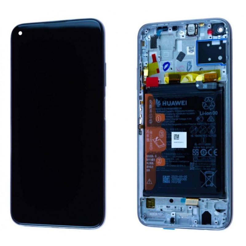 Ecran complet Huawei P40 Lite Bleu