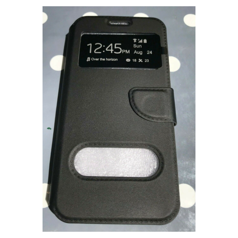Pochette à rabat Noir pour Huawei P8 Lite