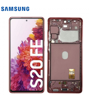 Ecran complet Samsung Galaxy S20 FE 4G/5G (G780F/G781B) Rouge
