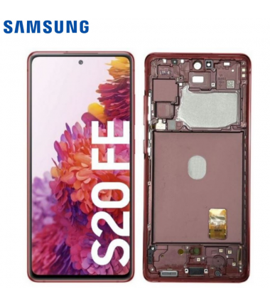 Ecran complet Samsung Galaxy S20 FE (G780F) Rouge