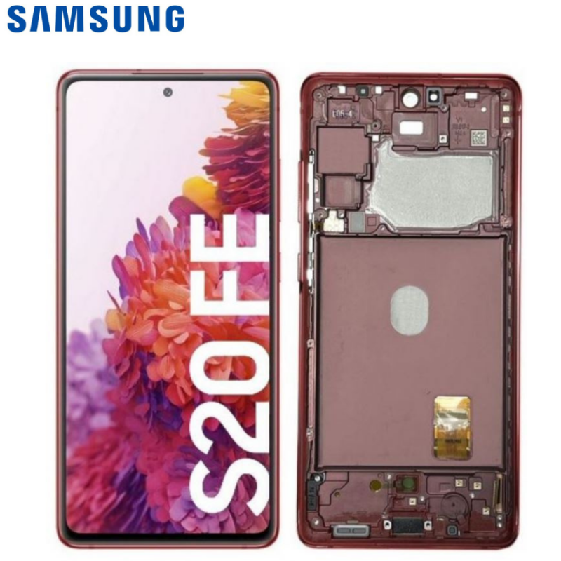 Ecran complet Samsung Galaxy S20 FE (G780F) Rouge