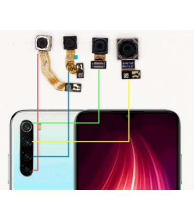 Lot de Caméra arrière pour Xiaomi Redmi Note 8T