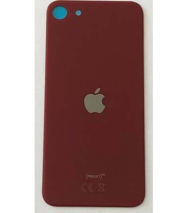 Vitre arrière pour iPhone SE 2020 Rouge