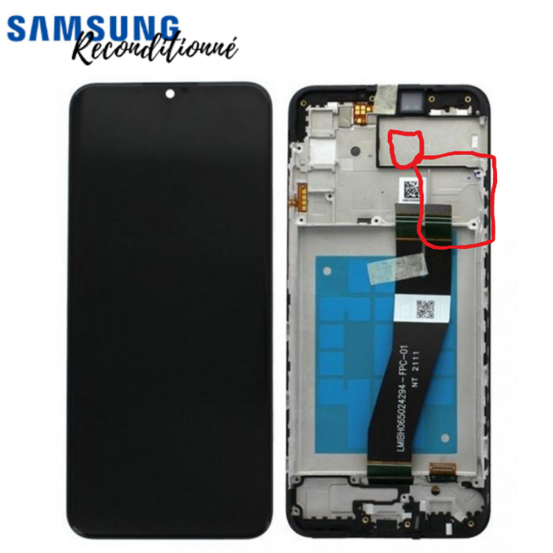 Ecran Samsung RECONDITIONNE Galaxy A02s (A025G) Version N Noir