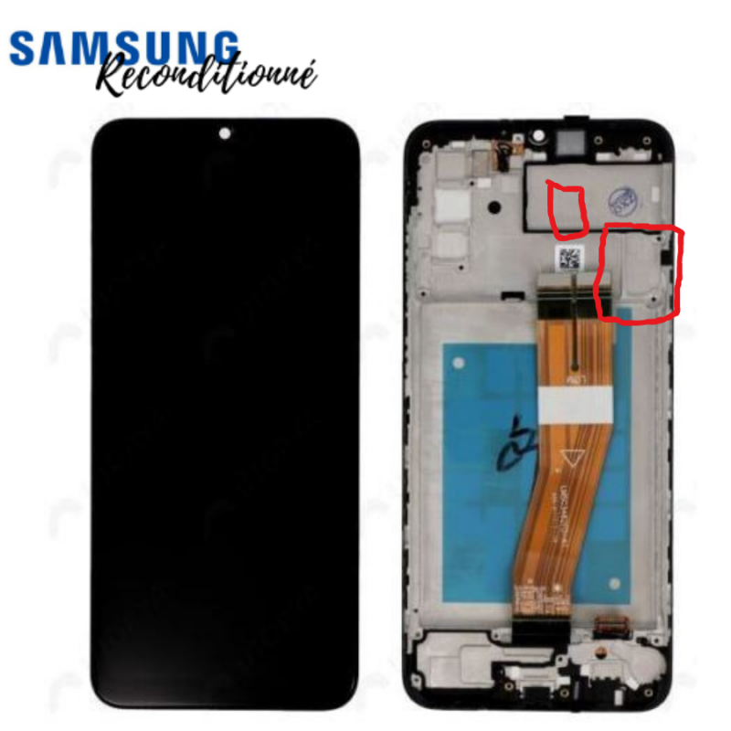 Ecran Samsung RECONDITIONNE Galaxy A02s (A025G) Version G Noir