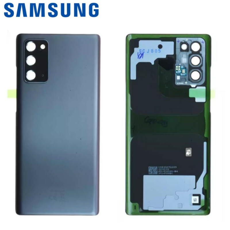 Vitre arrière Samsung Galaxy Note 20 4G/5G (N980F/N981F) Gris