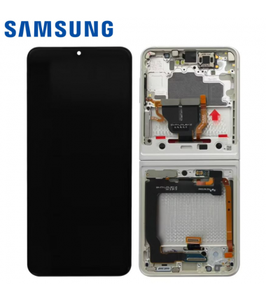 Ecran Samsung complet Galaxy Z Flip 3 5G (F711B) Crème