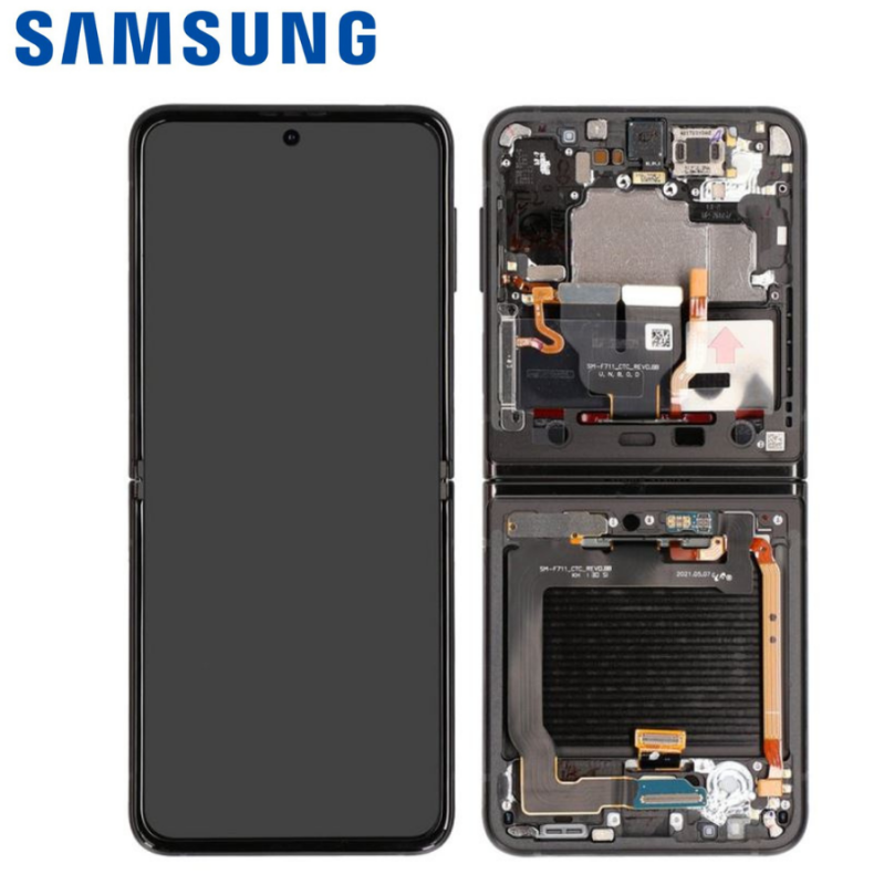 Ecran Samsung complet Galaxy Z Flip 3 5G (F711B) Noir