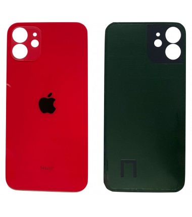 Vitre arrière pour iPhone 12 Rouge