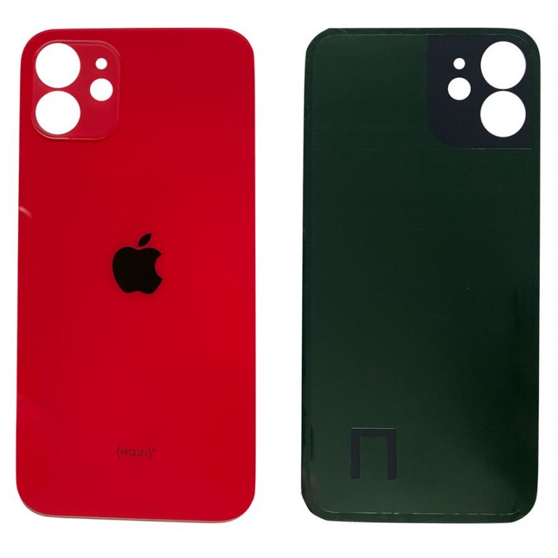 Vitre arrière pour iPhone 12 Rouge