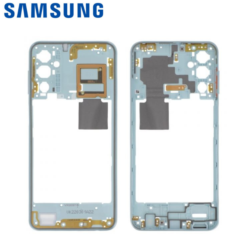 Châssis intermédiaire Samsung Galaxy M23 (M236B) Bleu Clair