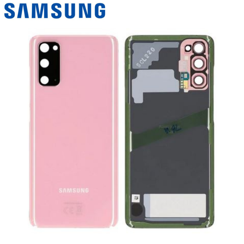 Vitre arrière Samsung Galaxy S20 4G (G980F), S20 5G (981B) Rose