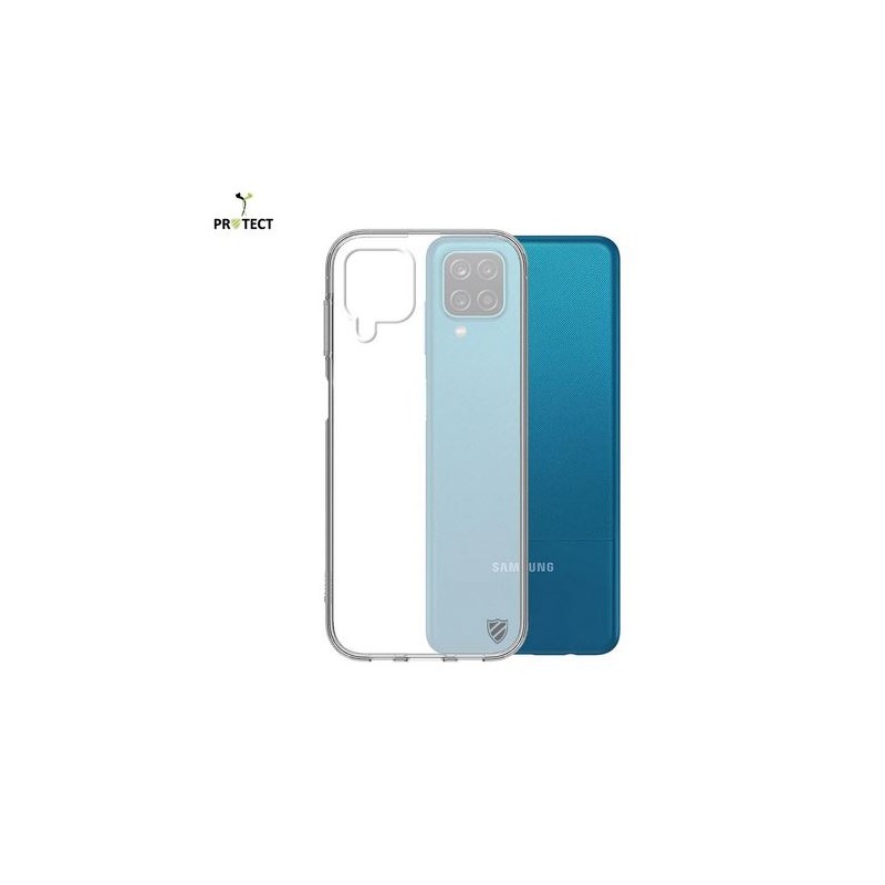 Coque Silicone PROTECT pour Samsung Galaxy A12/A12 Nacho Transparent
