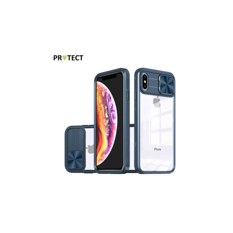Coque de Protection IE PROTECT pour iPhone X /iPhone XS Bleu Marine