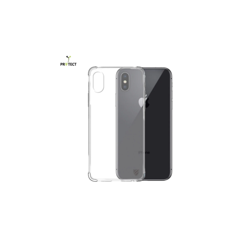 Coque Silicone Renforcée PROTECT pour iPhone XS Max Transparent