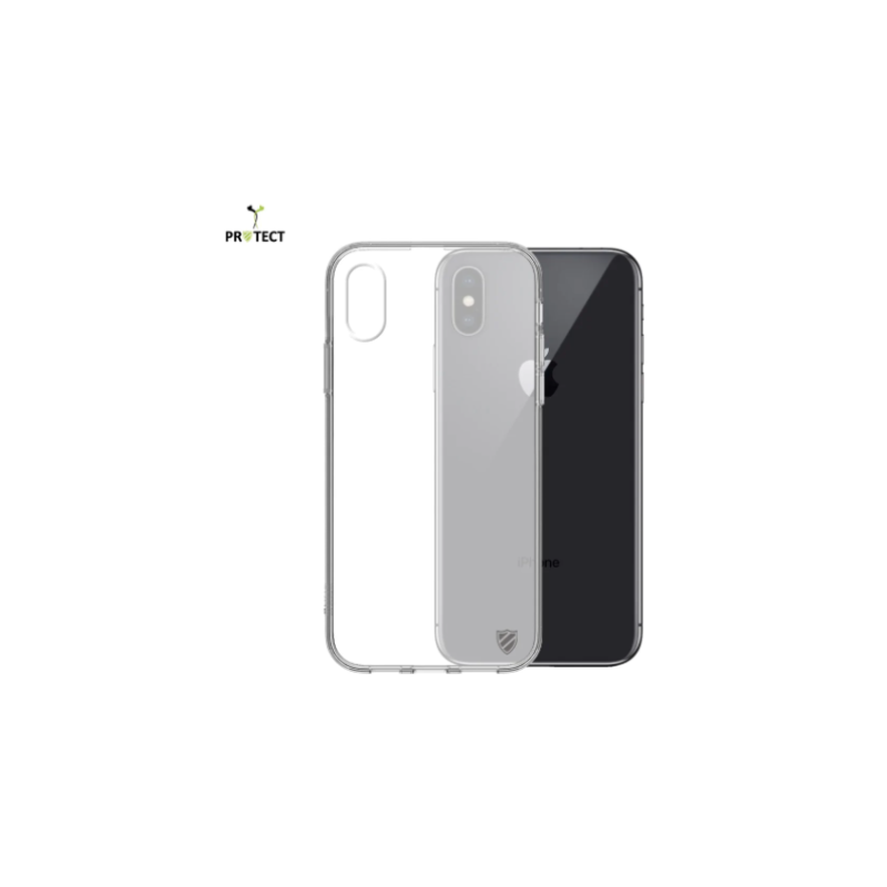 Coque Silicone PROTECT pour iPhone 7 Plus/ iPhone 8 Plus Transparent