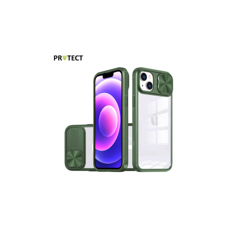 Coque de Protection IE PROTECT pour iPhone 14 Vert Fonce