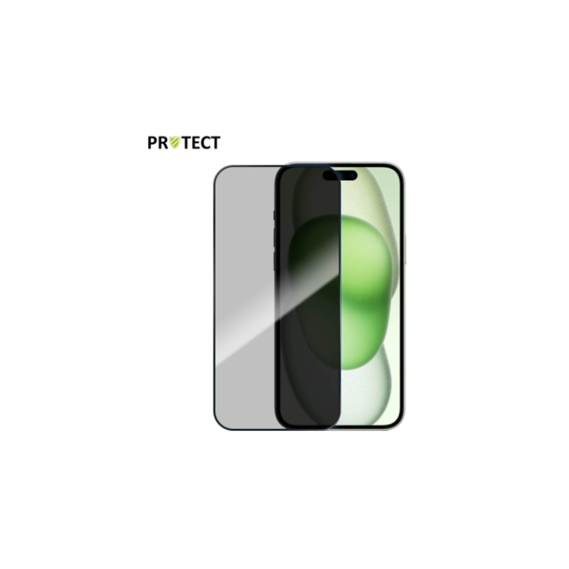 Verre trempé privacy PROTECT pour iPhone 15 Plus