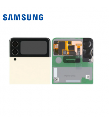 Cache Arriere Superieur Samsung complet Galaxy Z Flip 3 5G (F711B) Creme