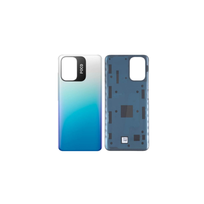 Vitre Arriere pour Xiaomi Poco M5s Bleu