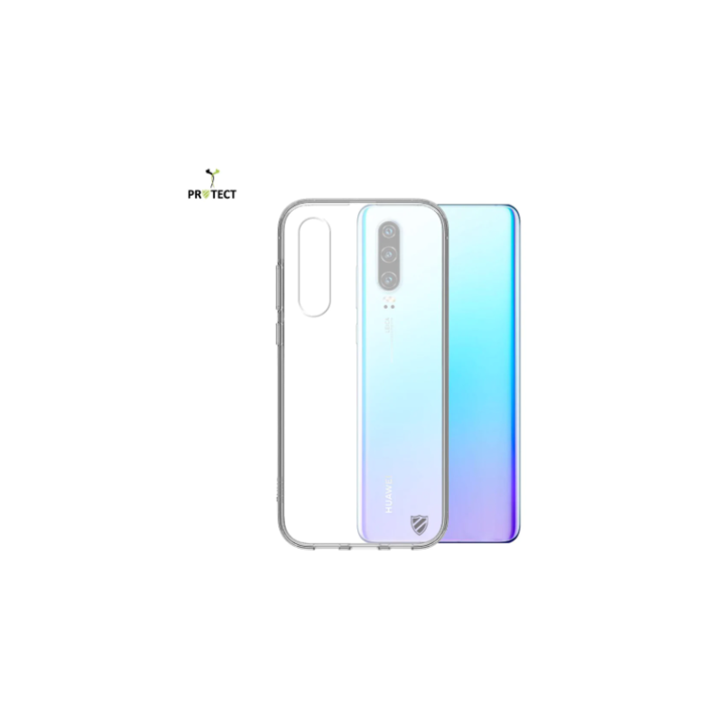 Coque Silicone PROTECT pour Huawei P30 Transparent