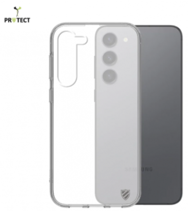 Coque Silicone PROTECT pour Samsung Galaxy S23 Plus Transparent