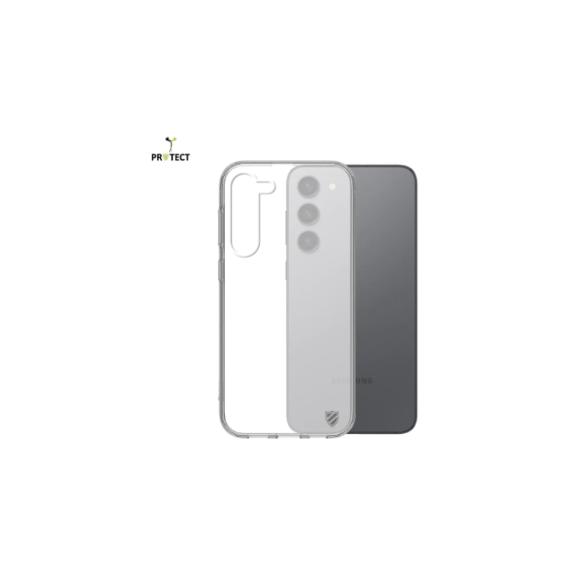 Coque Silicone PROTECT pour Samsung Galaxy S23 Plus Transparent