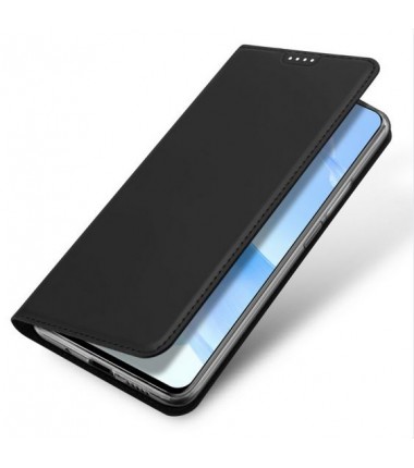 Etui Portefeuille Skin Pro Dux Ducis pour Samsung Galaxy S23 Ultra 5G Noir
