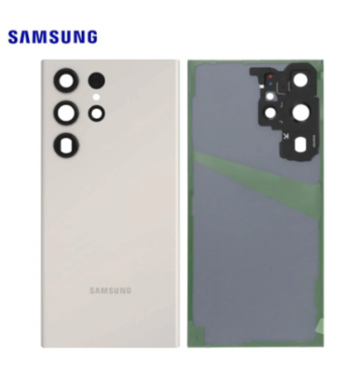 Vitre Arriere Samsung Galaxy S23 Ultra Creme (S918B)