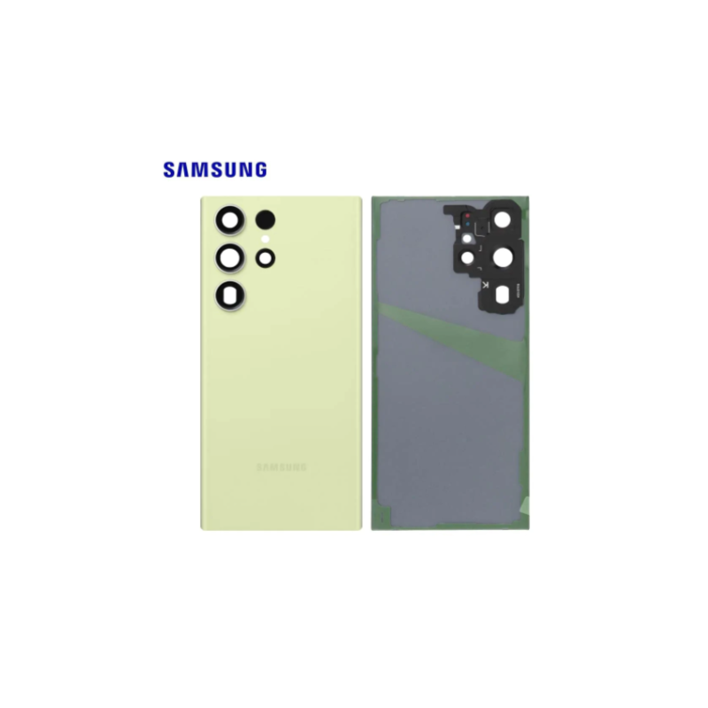 Vitre Arriere Samsung Galaxy S23 Ultra Vert Clair (S918B)