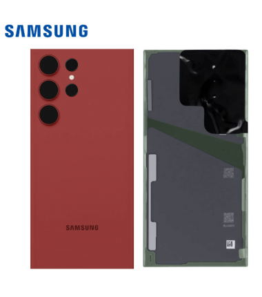 Vitre Arriere Samsung Galaxy S23 Ultra Rouge (S918B)