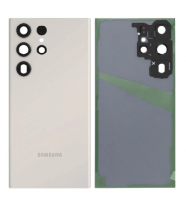 Vitre Arriere pour Samsung Galaxy S23 Ultra Creme (S918B)