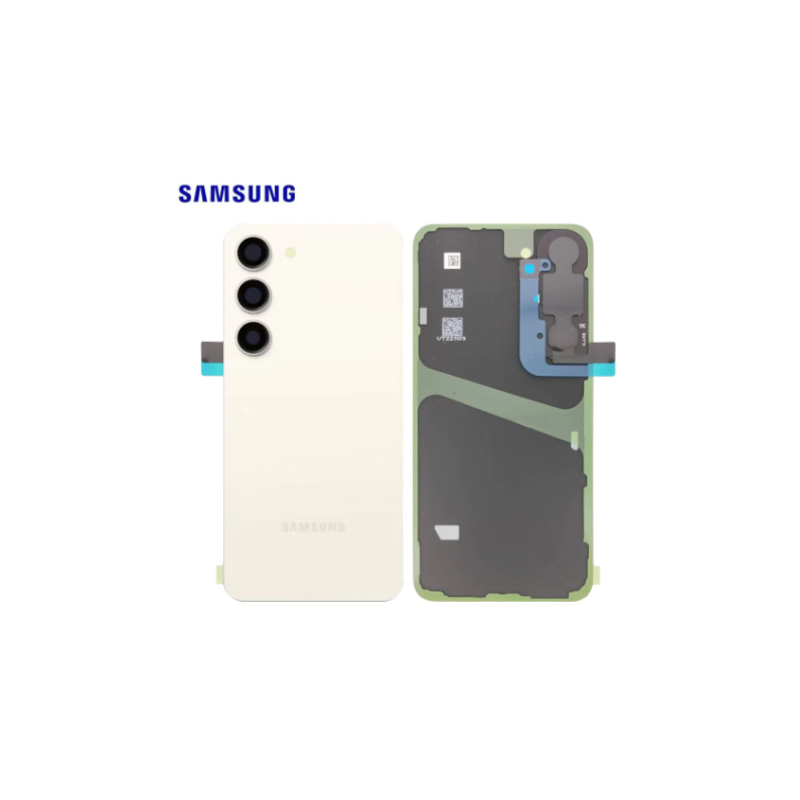 Vitre Arriere Original Samsung Galaxy S23 (S911B) Creme
