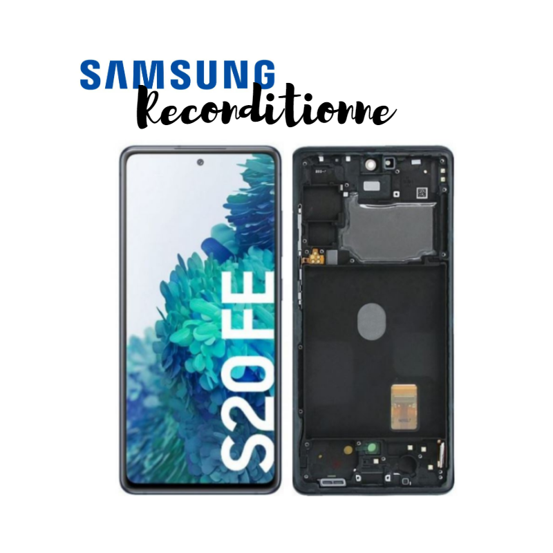 Ecran complet RECONDITIONNE Samsung Galaxy S20 FE 5G (G781F) Bleu