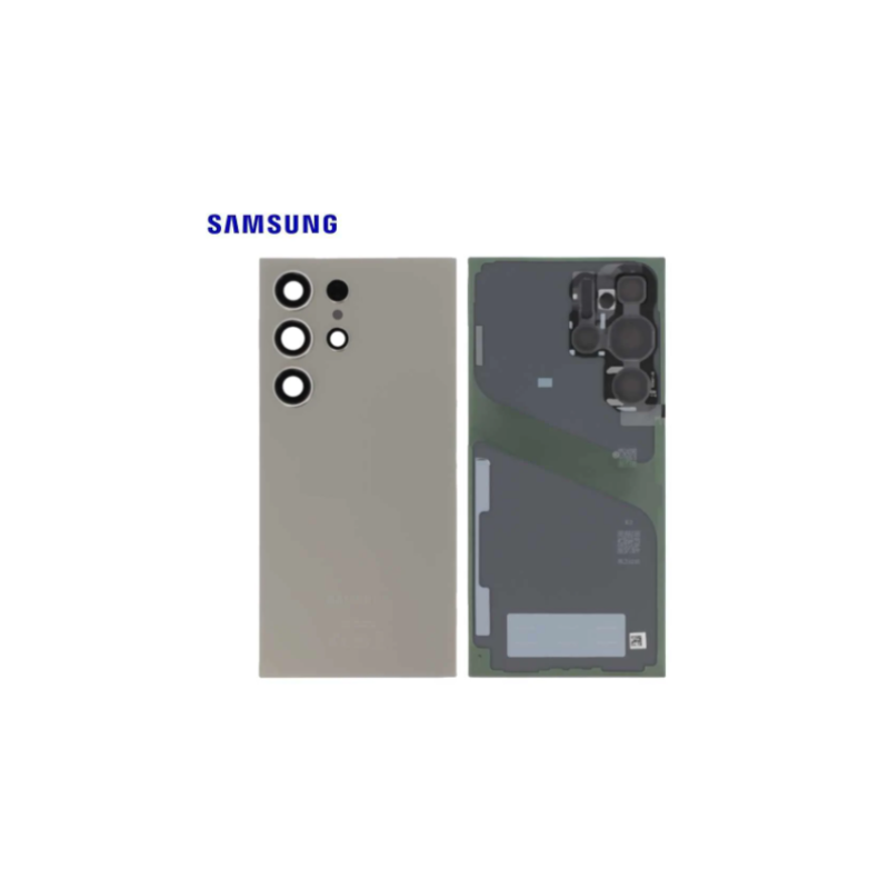 Vitre Arriere Samsung Galaxy S24 Ultra Gris Titane (S928B)