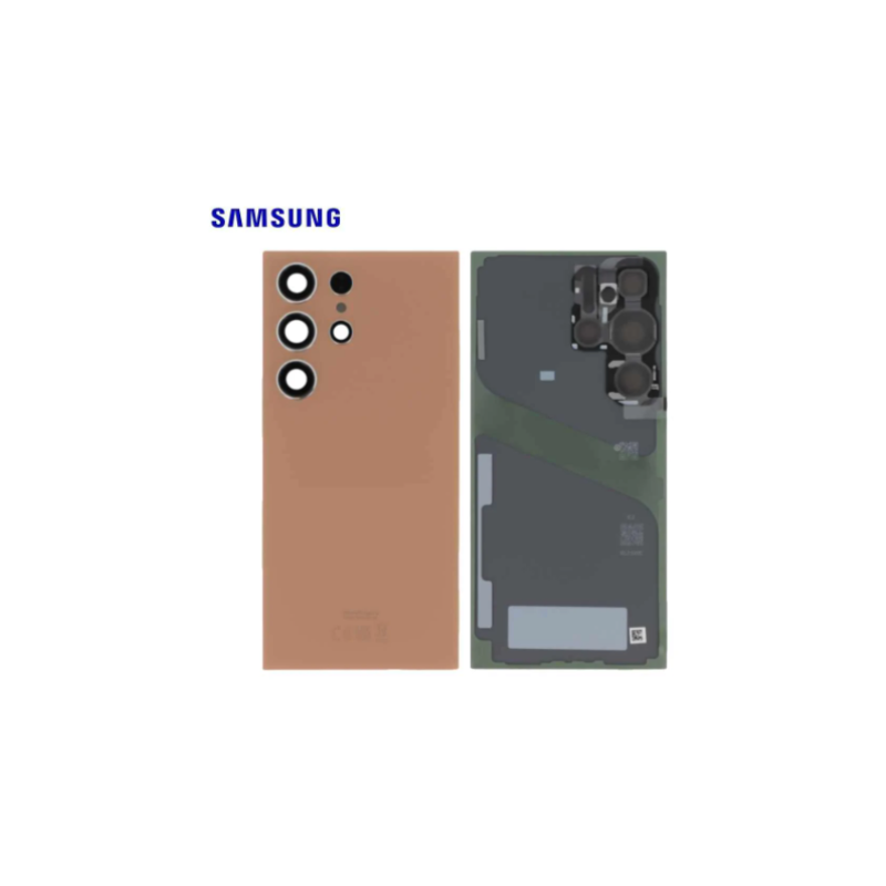Vitre Arriere Samsung Galaxy S24 Ultra Orange Titane (S928B)