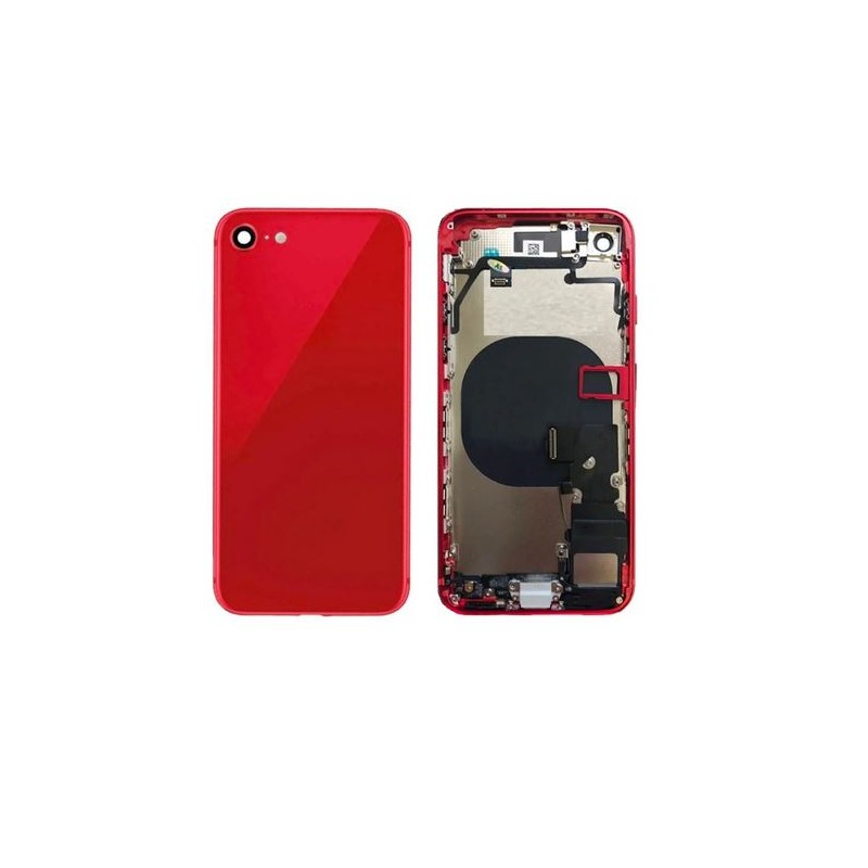 Châssis COMPLET -avec nappes- pour iPhone 8 / SE 2020 Rouge