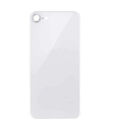 Vitre arrière "BIG HOLE" pour iPhone 8 / SE 2020 Blanc
