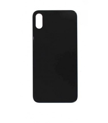 Vitre arrière "GROS TROU" pour iPhone X Noir