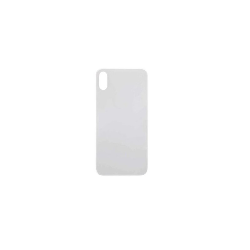 Vitre arrière "GROS TROU" pour iPhone X Blanc