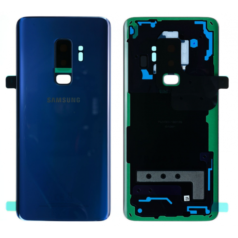 Vitre arrière Samsung Galaxy S9+ (G965F) Bleu