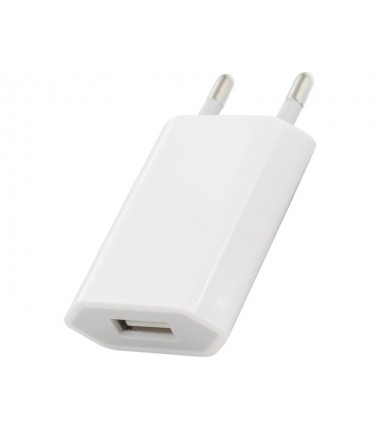 Chargeur Secteur USB 5W Blanc