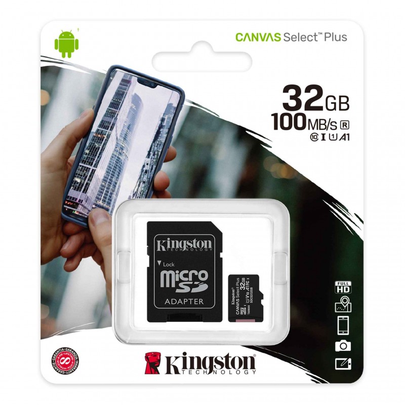 KINGSTON Canvas Select Plus microSD 32GO