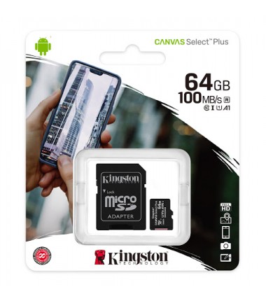 KINGSTON Canvas Select Plus microSD 64GO