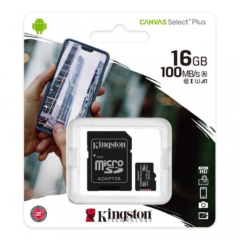 KINGSTON Canvas Select Plus microSD 16GO