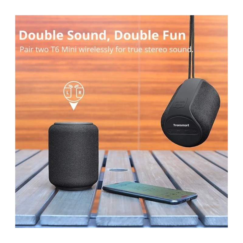 TRONSMART Enceinte Bluetooth 15W (T6 Mini) Noir