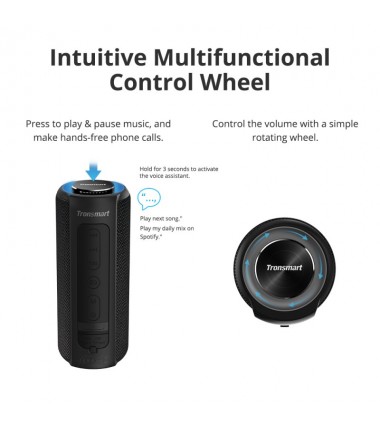 TRONSMART Enceinte Bluetooth 40W (T6 Plus) Noir