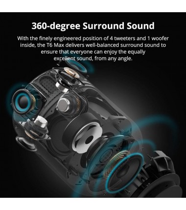 TRONSMART Enceinte Bluetooth 80W (T6 Max) Noir