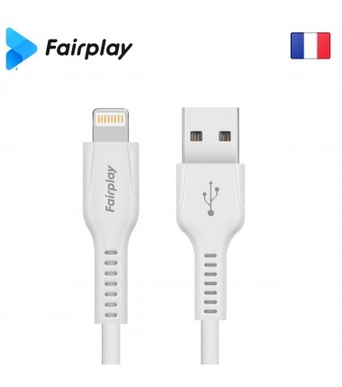 Câble Fairplay LIRIO S2 USB à Lightning 1m Blanc