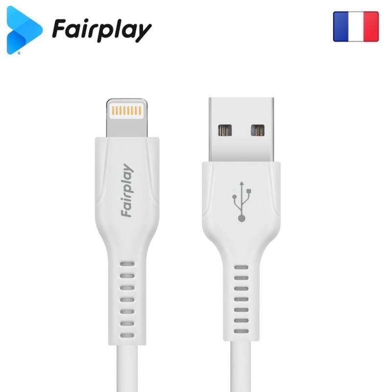 Câble Fairplay LIRIO S2 USB à Lightning 1m Blanc